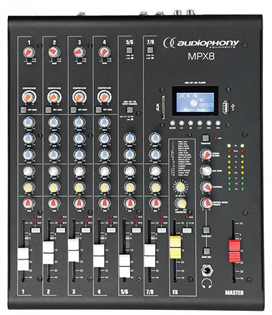 Compact 8 Channel Mixer with USB/SD %2 