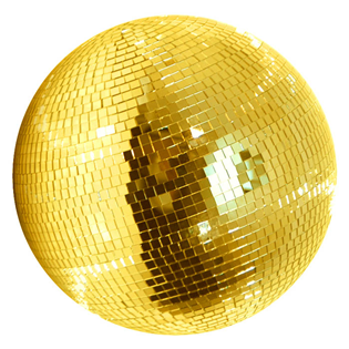 Professional Gold Coloured Mirror Ball - 