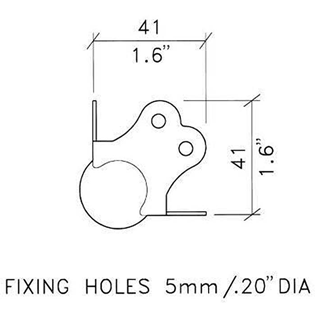 SMALL BALL CORNER WITH SCREWS PACK OF% 
