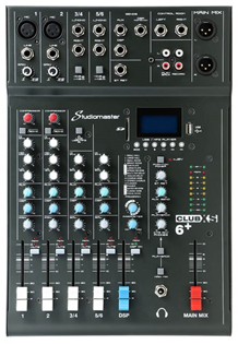 6 Channel PA Mixer with Effects &  