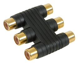 3 X RCA SOCKETS TO 3 X RCA SOCKETS 