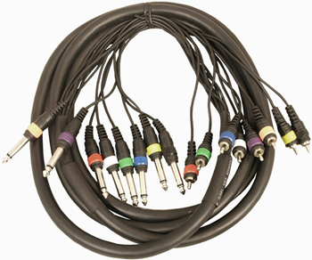 Cobra 3m 8 Way Patch lead With Colou 