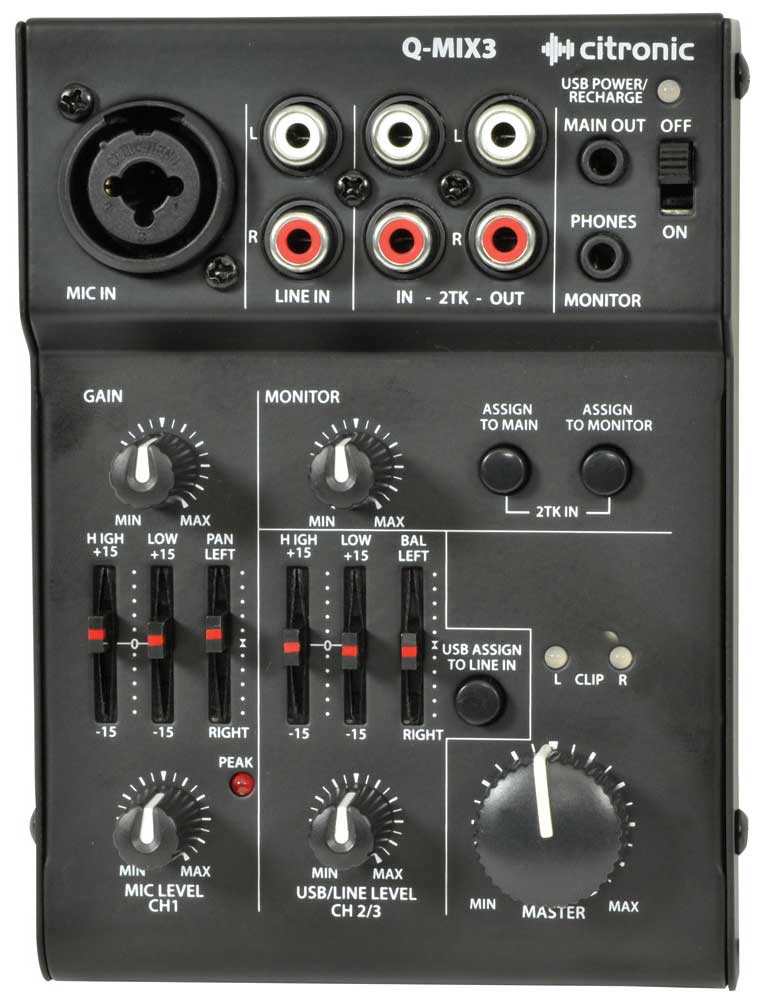 2 Channel Battery Powered Mixer Mini Mixers Distributors