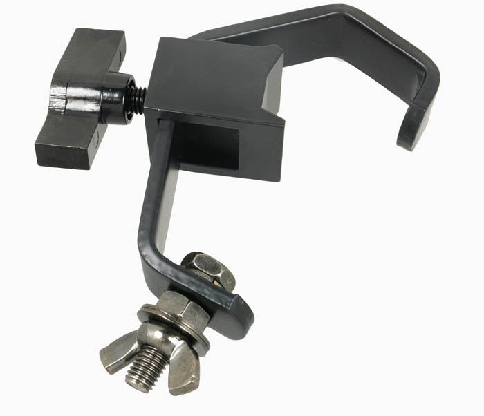 Hook Clamp With Shield Black Clamps and Accessories