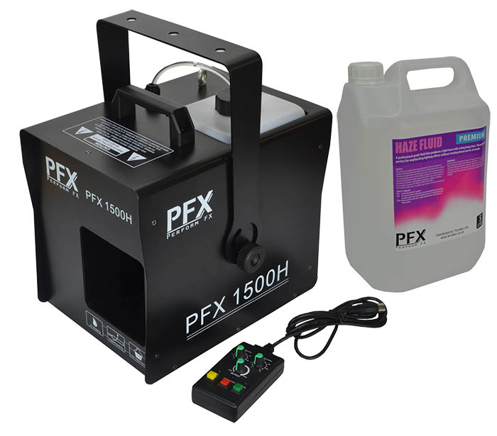 1500w Professional Haze Machine 5L Haze Fluid by PFX Fog Haze Machines