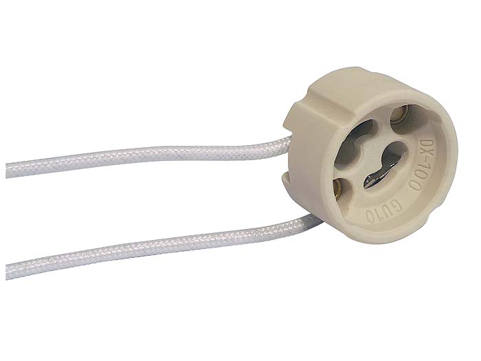 thumbnail image 2 of DEMASLED 10-Pack GU10 Ceramic Light Socket Holders – For LED Or Halogen Bulbs, Indoor/Outdoor, 110V 2 of 6