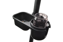 Clamp-on Cup Holder with Tray for Micr 