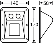 Recessed Connector Plate For 2 X Speak 