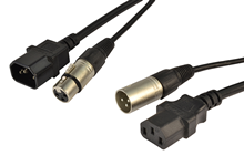 Audio & Power Cable XLR and IEC To 