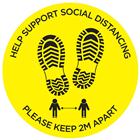 Help Support Social Distance Floor Stick 