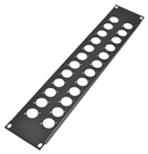 1U XLR Socket Panel D Type - Availab 