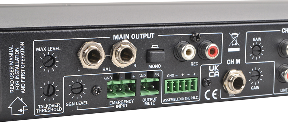 7 Channel Microphone/Line Mixer 1U - Installation Mixers