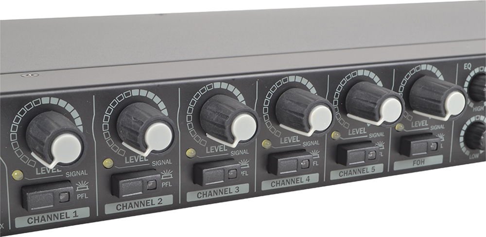 2 Zone Installation Mixer with 6 Stereo Inputs 2 Mic Inputs ...
