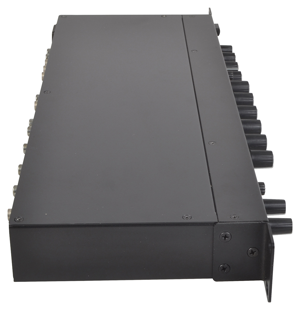 2 Zone Installation Mixer with 6 Stereo Inputs 2 Mic Inputs ...
