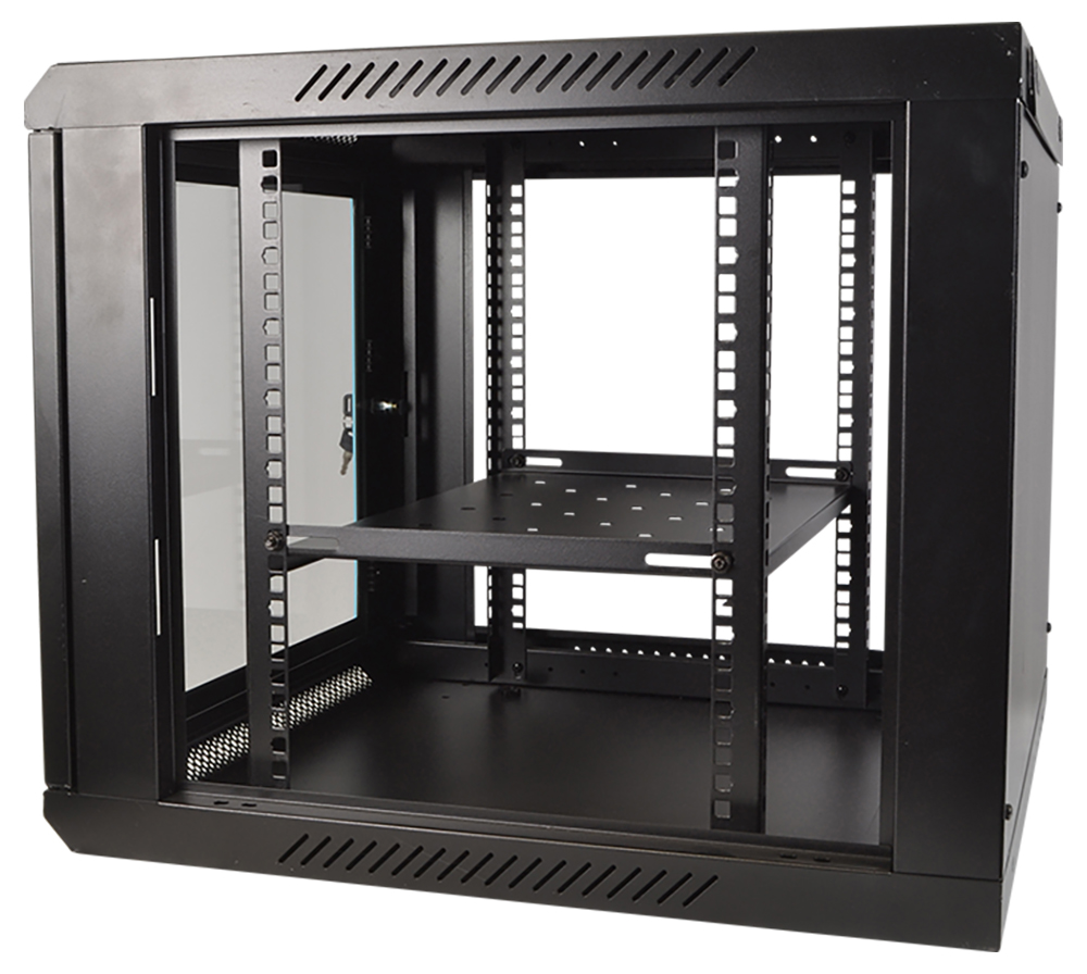 19 Metal Rack Cabinet with Glass Door 600mm Deep Choice of U Size ...
