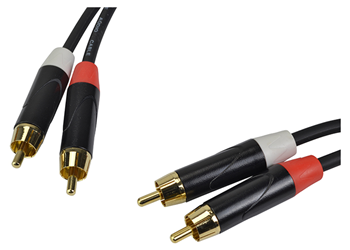 Dual Phono/RCA Gold Plated Audio Interconnect Leads  - Choice of Lead Length