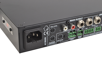 2 Zone Installation Mixer with 6 Stereo Inputs 2 Mic Inputs ...
