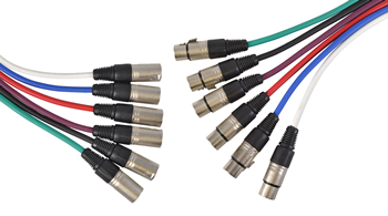 Mic Lead XLR Male to XLR Female Suits Balanced Mics - Choice of Cable Length