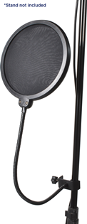 Microphone Studio Pop Filter with Heavy Duty  Screen & Clamp