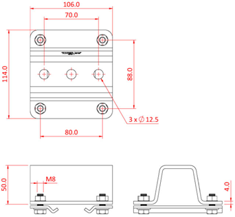 Doughty Studio Rail 80 Ceiling Bracket%2 