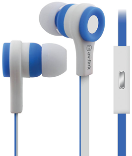 Rubberised Stereo Earphones with Hands-Fre 