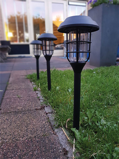 Solar Stake LED Light Set of 4 