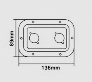 Speaker Connector Panel 2 x Connector  