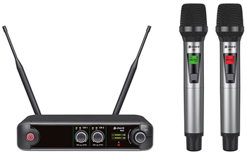 Dual UHF Wireless Handheld Microphone Sy 
