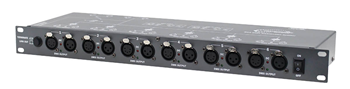 8 Way DMX Splitter - Rack Mountable 