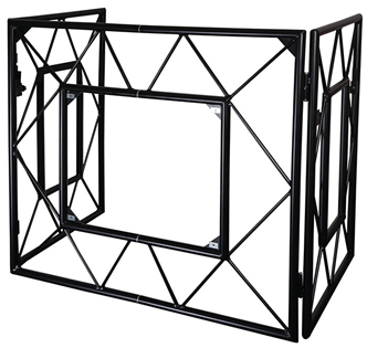 Foldable Truss DJ Booth in Black with% 