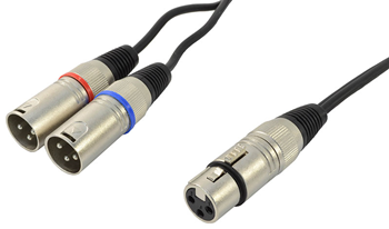 Cobra XLR Female To Two XLR Male Lea 