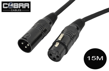 DMX Lead 3 Pin XLR Male to Female  