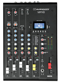 Compact 6 Channel Mixer with USB/SD %2 