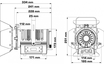 LED Fresnel 60W RGBL Stage Light 