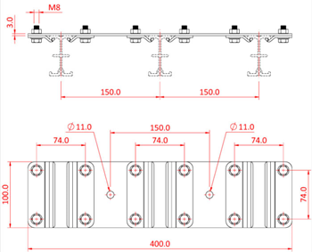 Doughty Studio Rail 60 Spacer Plates - 