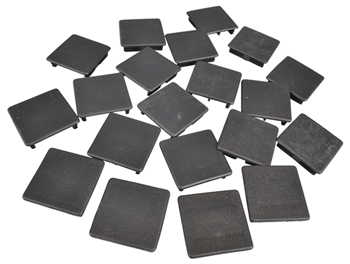 Black PVC End Caps for Slotted Channel 