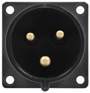 32A 230V 2P E Black Appliance Inlet 