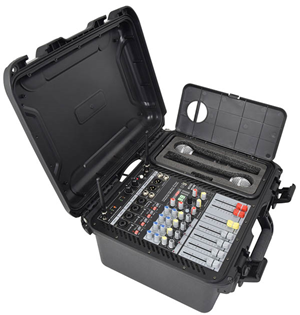 Powered Audio Mixer 2 x 300W with 2% 