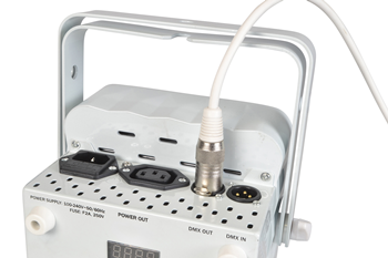 White DMX Cable 3pin XLR Male to Fem 