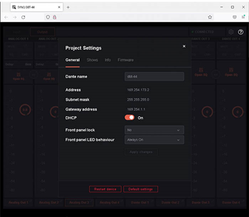 DANTE DBT-04Network Audio Bridge 4 Outpu 