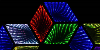 Hexagon 3D LED Effect Light with RGB%2 