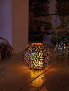 Solar LED Flame Effect Table Light 