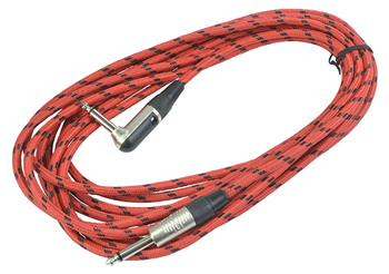 Guitar Lead 6m Braided Straight 6.35mm%2 