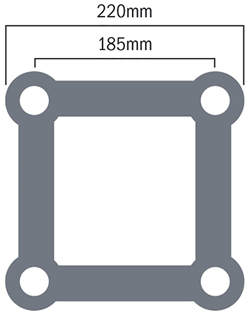 Global Truss F24 Quad 3 Way T 35mm%2 