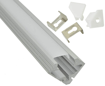 Aluminium LED Tape Profile - 45 Degree 