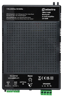 In-Wall Stereo Amplifier with Bluetooth  