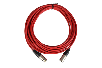 6 XLR Cables 10m Length 3 Pin- Black 