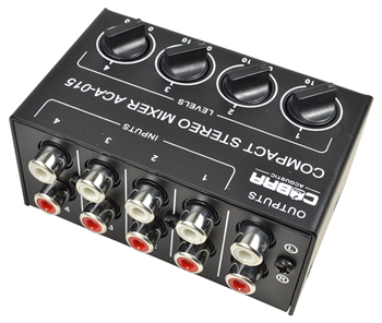 4 Channel Mono Line Mixer by Cobra 