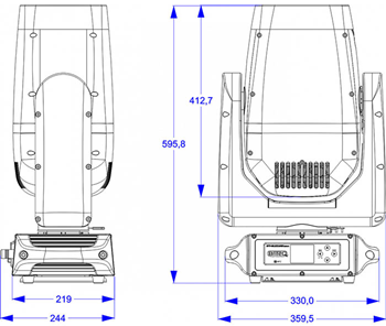 Briteq Blizzard LED Moving Head with Z 