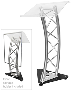 Truss Lectern with Acrylic Top and Fro 